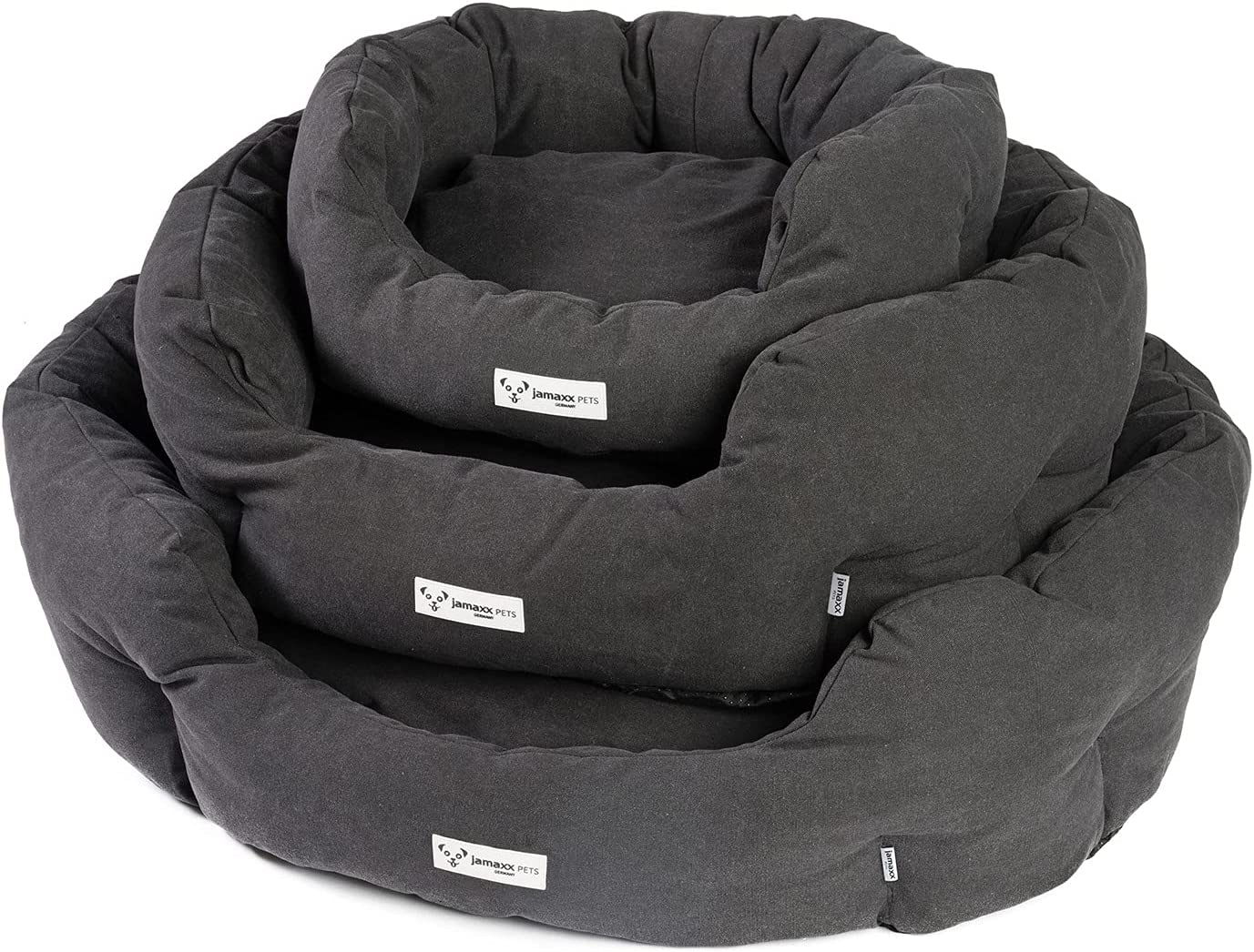 B-Ware: Ovales Hundebett mit Komfort-Füllung, waschbar, 5 Farben – jamaxx -pets