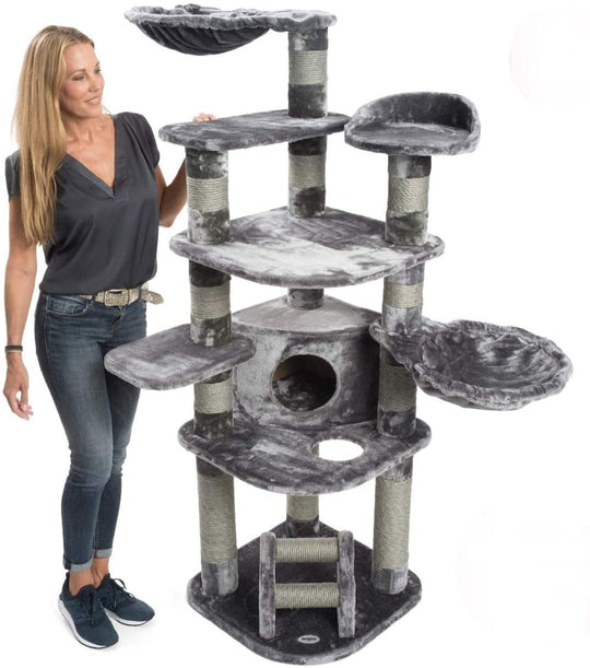 B-Ware: PCT6003, Premium XXL Kratzbaum, Kletterbaum für große Katzen H –  jamaxx-pets
