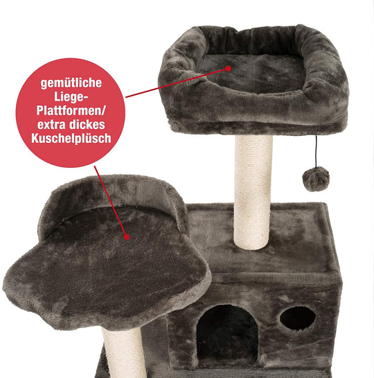 B-Ware: PCT6006, Premium Katzen Kratzbaum XXL H165cm, Extra-Stabil 9 c –  jamaxx-pets