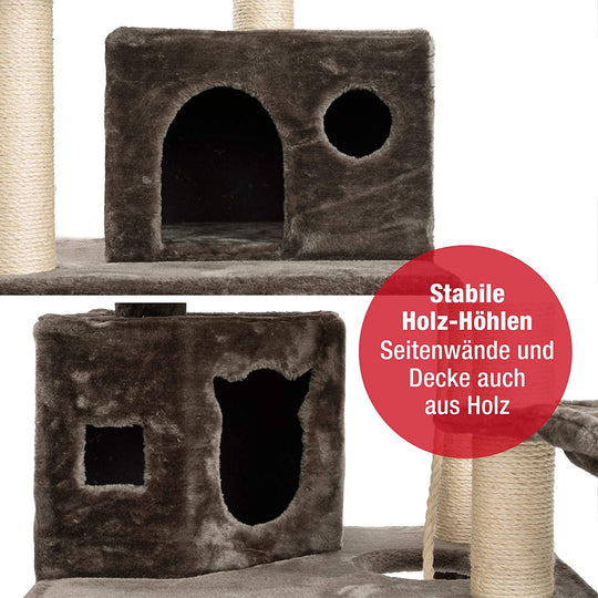 B-Ware: PCT6006, Premium Katzen Kratzbaum XXL H165cm, Extra-Stabil 9 c –  jamaxx-pets