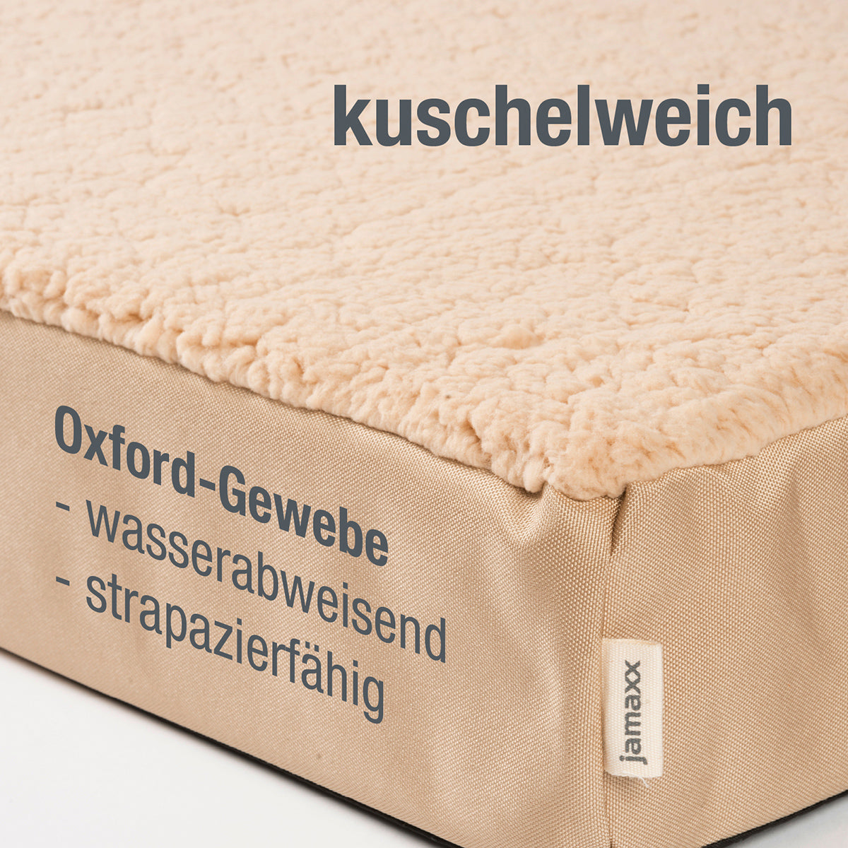 B-Ware: PDB1012, Orthopädische Hunde-Matratze, orthopädische 2-Lagen Matratze, Bezug waschbar, Hundekissen mit ★ Memory Foam, S/M/L, grau braun ...