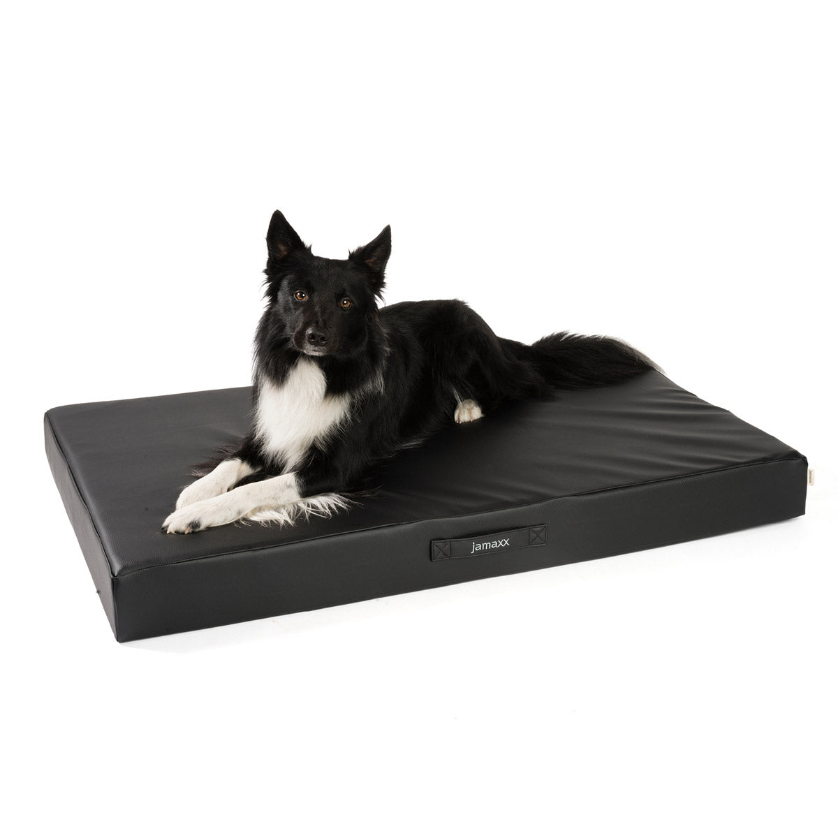 B-Ware: PDB1017, Premium Hunde-Matratze, Deluxe Kunstleder, 2-Lagen Orthopädische HundeMatte ★ Memory Foam, S/M/L, braun grau schwarz