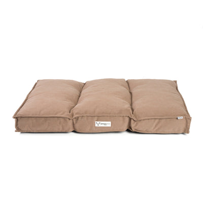 Hundebett Vintage Look - Canvas Bezug - beige,  stilvoll