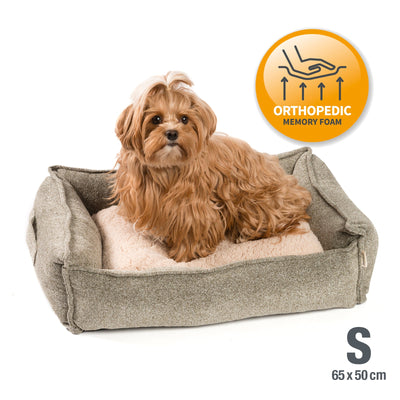 Kuscheliges Hundebett mit Wendekissen, waschbar