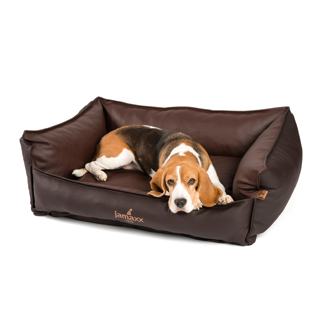 Hundebetten aus Luxus-Kunstleder - Pflegeleicht & robust | JAMAXX   jamaxx-pets
