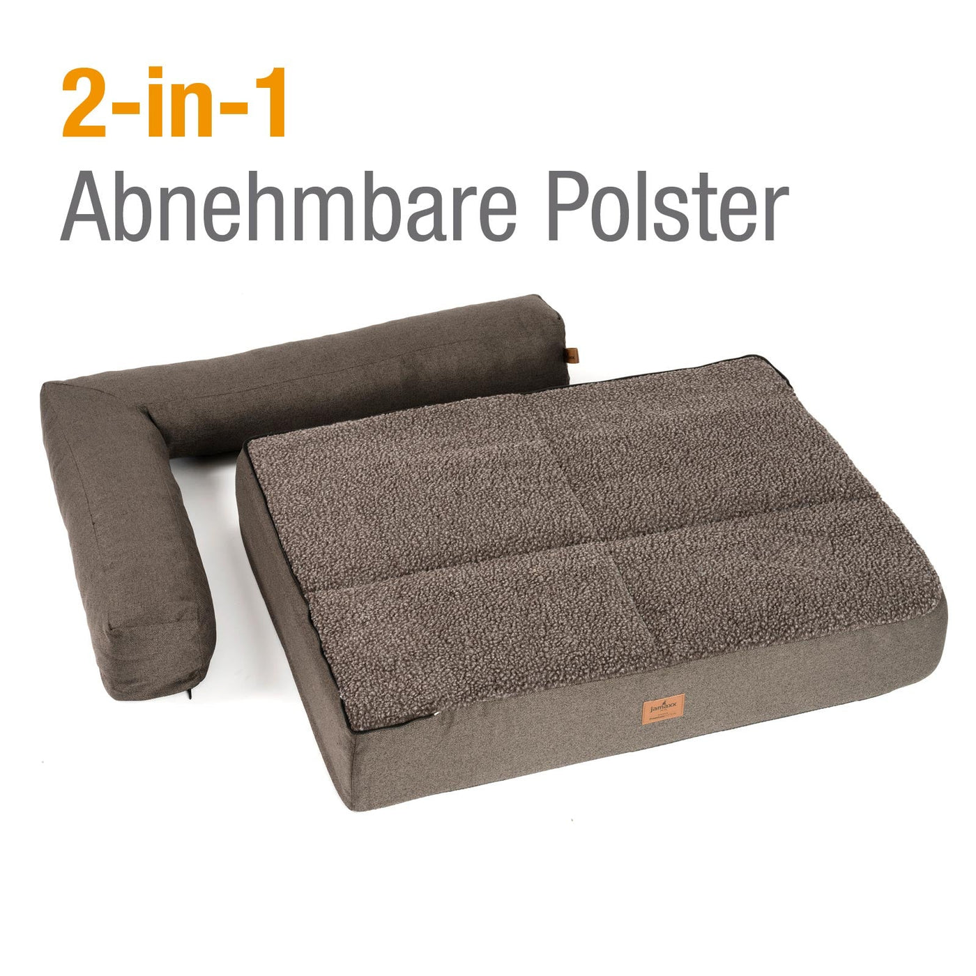 B-Ware: PDB3014 | Premium 2-in-1 Hundesofa, abnehmbare Seitenpolster, waschbar, orthopädisch