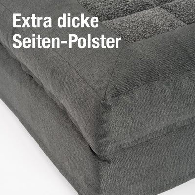 B-Ware: PDB3014 | Premium 2-in-1 Hundesofa, abnehmbare Seitenpolster, waschbar, orthopädisch
