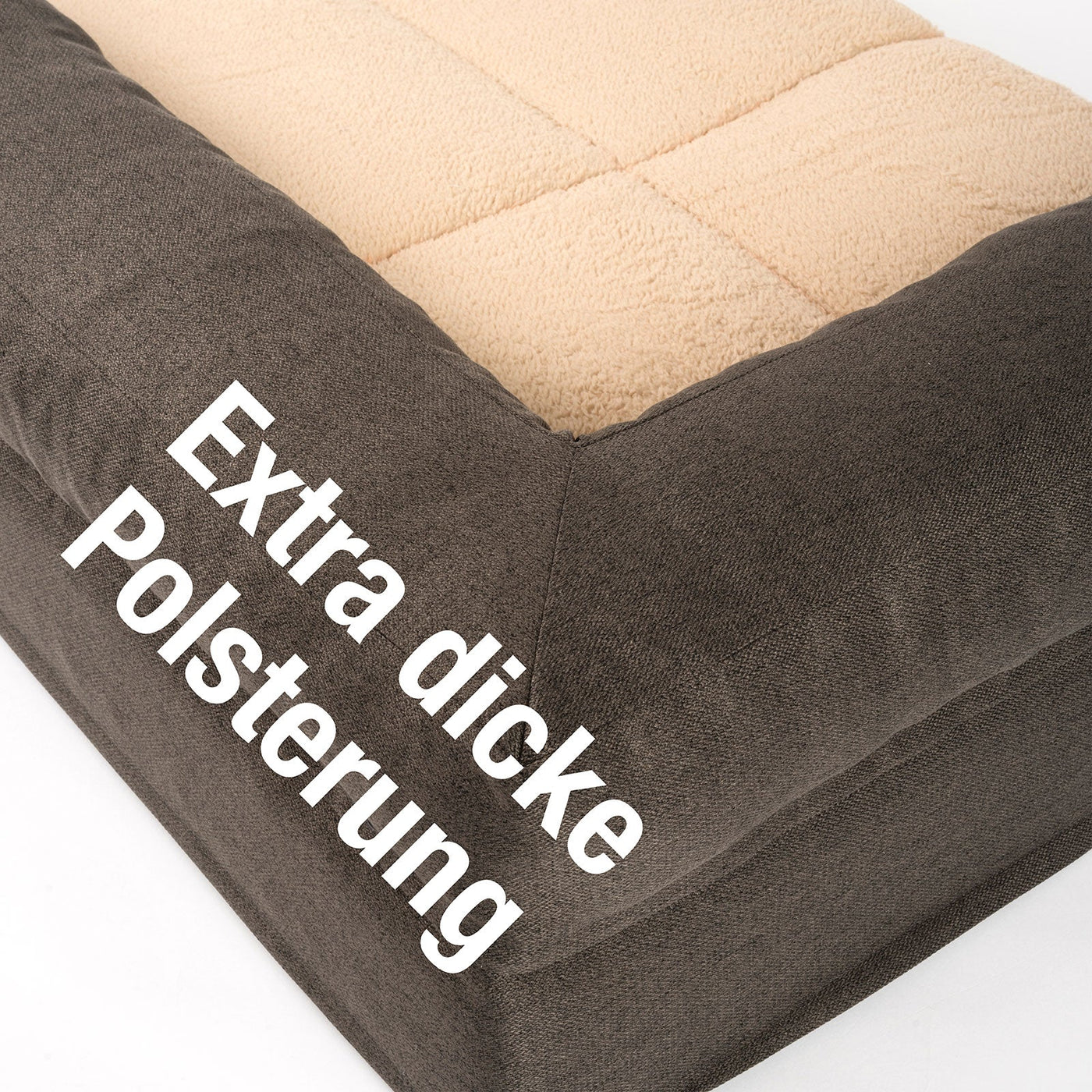 B-Ware: PDB3014 | Premium 2-in-1 Hundesofa, abnehmbare Seitenpolster, waschbar, orthopädisch