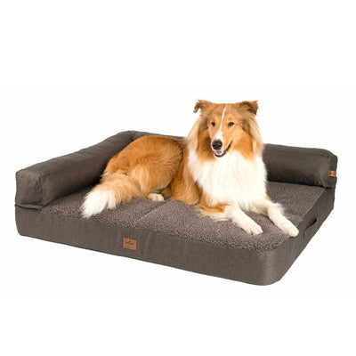 PDB3014 | Premium 2-in-1 Hundesofa, abnehmbare Seitenpolster, waschbar, orthopädische Füllung