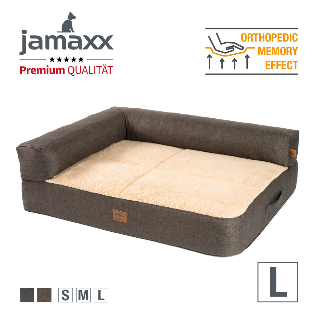 2-in-1 Hundesofa, abnehmbare Polster, waschbar, orthopdisch  jamaxx-pets