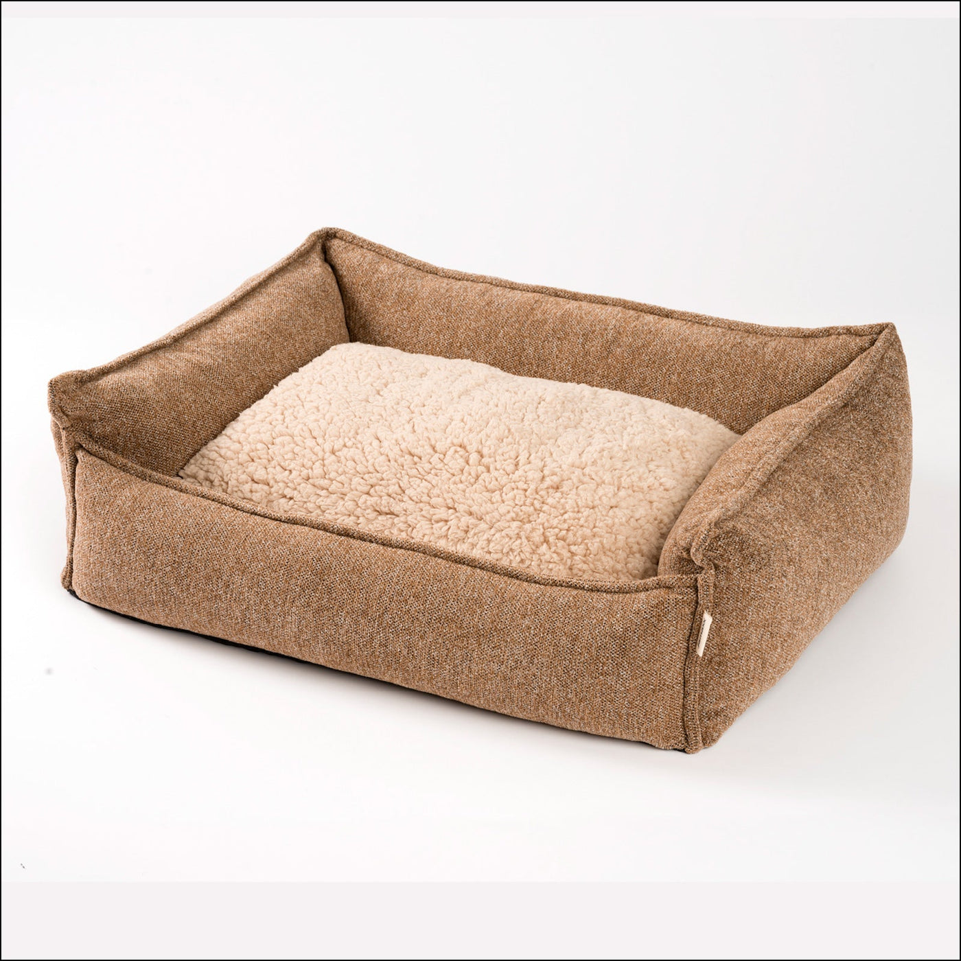 B-Ware: PDB2004, Premium Hundebett mit Wendekissen, Edler Chinelle Stoff, waschbar - Orthopädisch ★ Memory Foam Flocken, S/M/L, braun, grau, ...