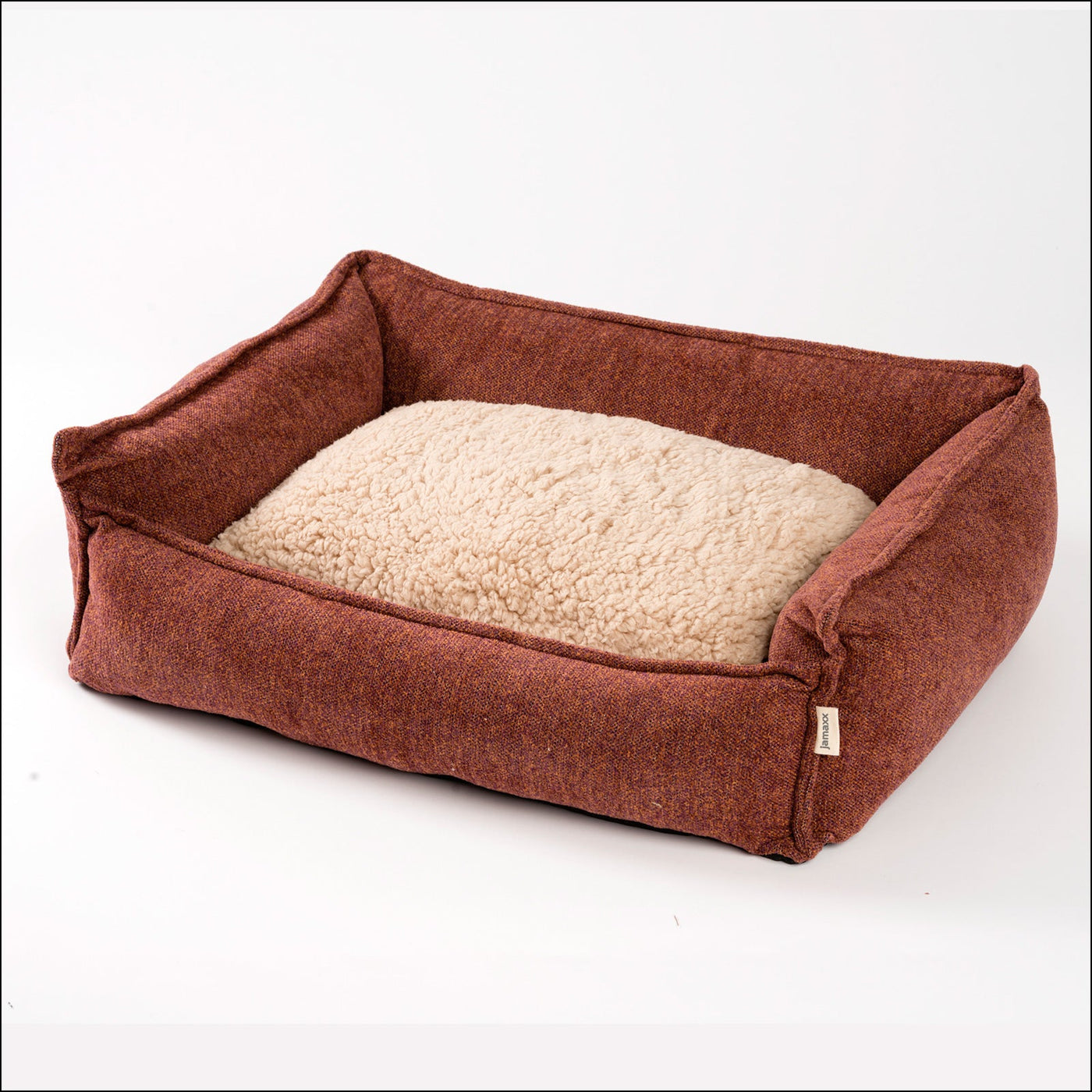 B-Ware: PDB2004, Premium Hundebett mit Wendekissen, Edler Chinelle Stoff, waschbar - Orthopädisch ★ Memory Foam Flocken, S/M/L, braun, grau, ...