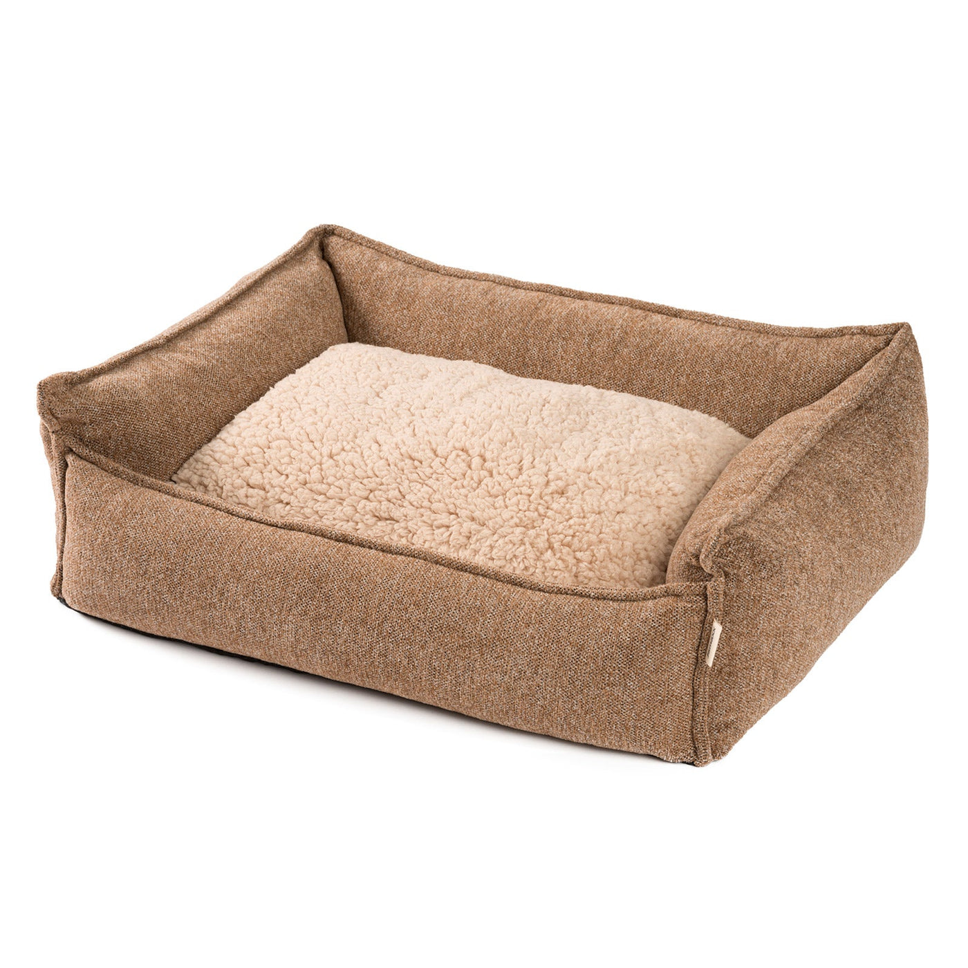 B-Ware: PDB2004, Premium Hundebett mit Wendekissen, Edler Chinelle Stoff, waschbar - Orthopädisch ★ Memory Foam Flocken, S/M/L, braun, grau, ...