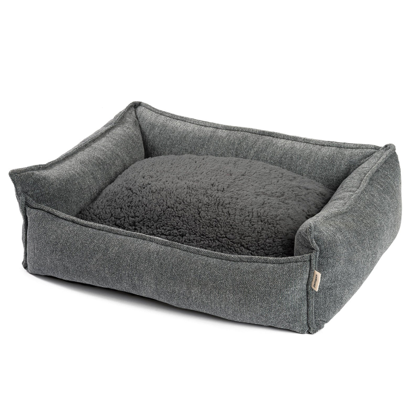 B-Ware: PDB2004, Premium Hundebett mit Wendekissen, Edler Chinelle Stoff, waschbar - Orthopädisch ★ Memory Foam Flocken, S/M/L, braun, grau, ...