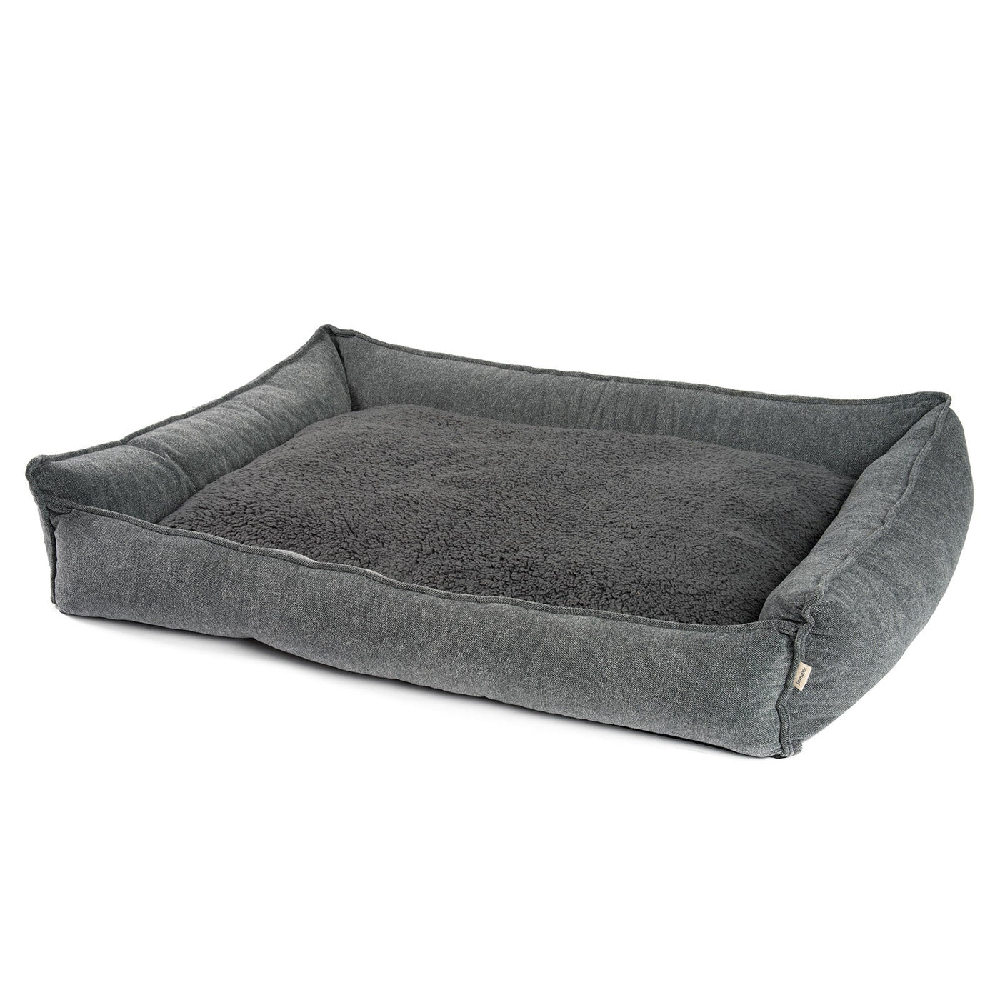 B-Ware: PDB2004, Premium Hundebett mit Wendekissen, Edler Chinelle Stoff, waschbar - Orthopädisch ★ Memory Foam Flocken, S/M/L, braun, grau, ...