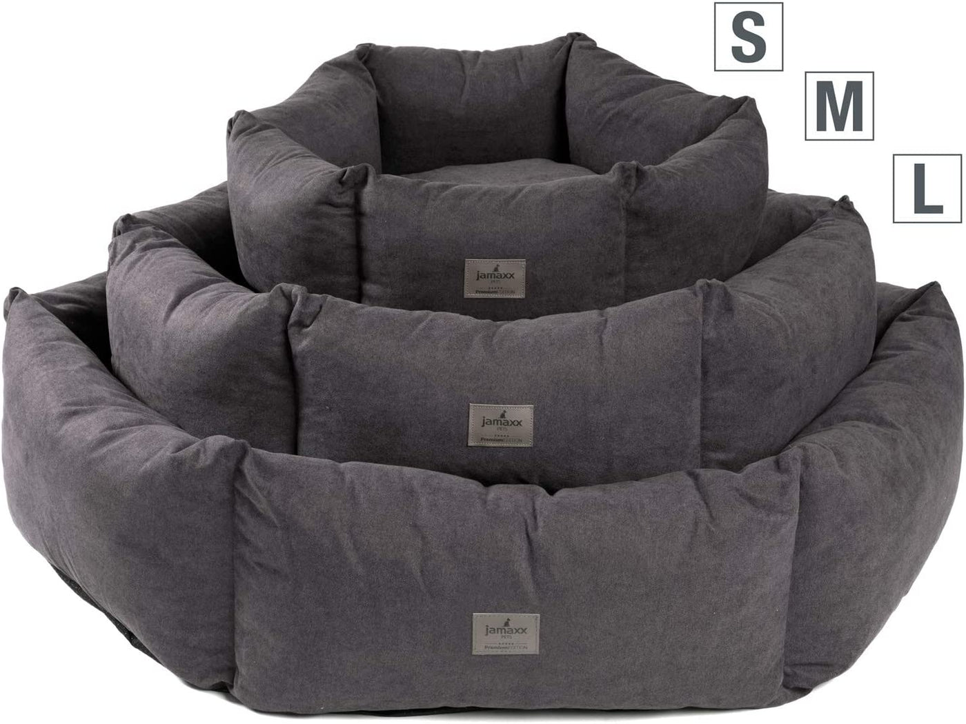 B-Ware: PDB2023 JAMAXX Premium Hunde-Körbchen Waschbar I Orthopädische Memory Foam Kissenfüllung I Weiches Hundebett , Hohe Seitenränder mit kompakter Füllung I Extra Nässeschutz