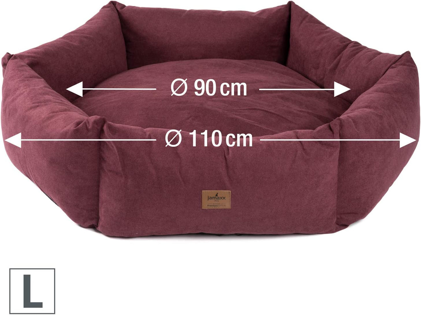B-Ware: PDB2023 JAMAXX Premium Hunde-Körbchen Waschbar I Orthopädische Memory Foam Kissenfüllung I Weiches Hundebett , Hohe Seitenränder mit kompakter Füllung I Extra Nässeschutz