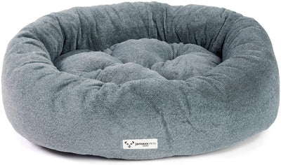 B-Ware: PDB2083, Super-Soft Donut Hundebett Hundekissen in trendigen Fashion Farben - Körbchen mit flauschig weicher Komfort-Polsterung Hundekörbchen Waschbar Hundekorb, S/M grau braun pink ...