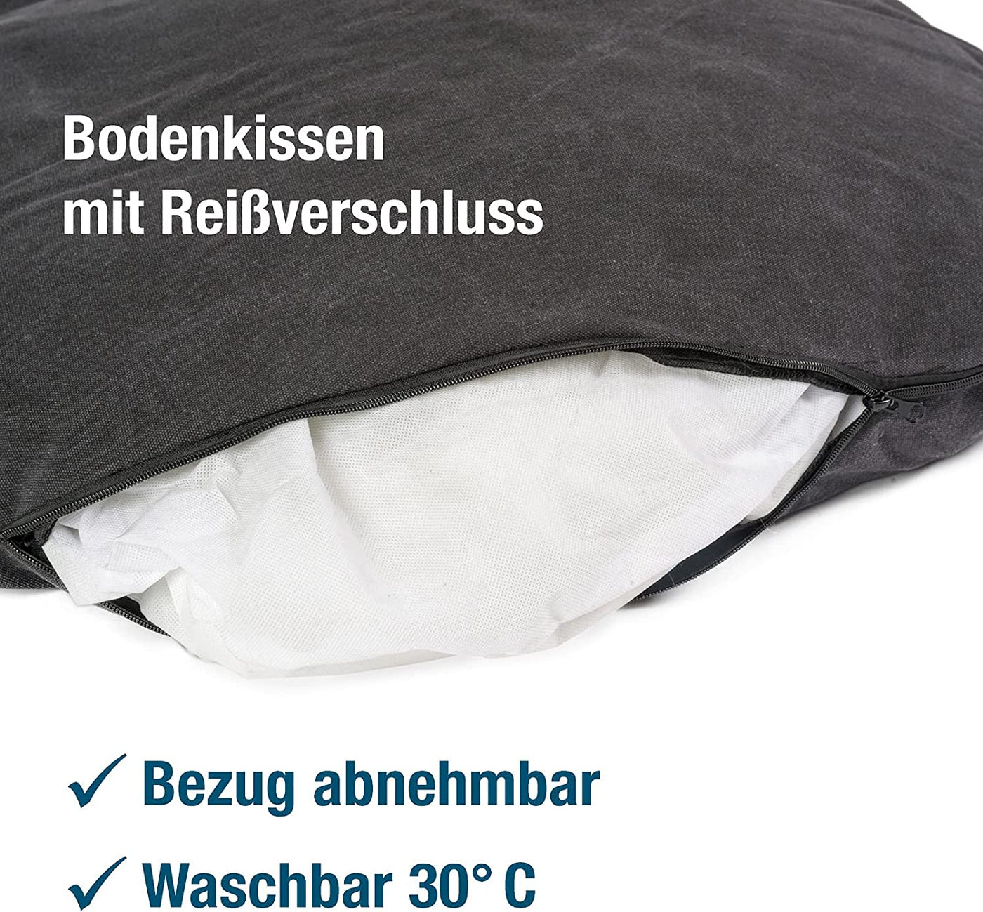 B-Ware: PDB2087,  Ovales Hundebett mit Komfort-Füllung, Bezug Waschbar, Vintage Canvas Stoff, Hunde-Korb Körbchen mit Hohen Seitenwänden