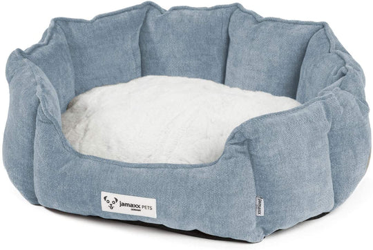 hundebett mit hohem rand Premium Hundebett, gemütliches Hundekörbchen, Trendfarben – jamaxx-pets