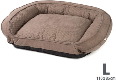 Stilvolles Hunde-Sofa in Größe L - graubraun