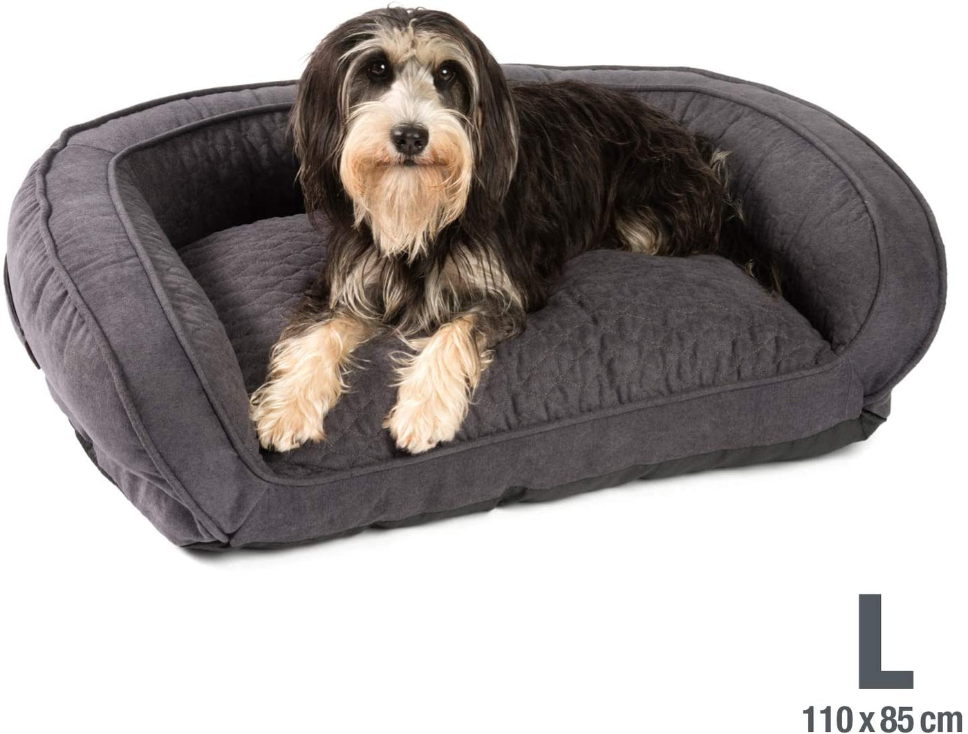 Stilvolles Hunde-Sofa in Größe L - grau