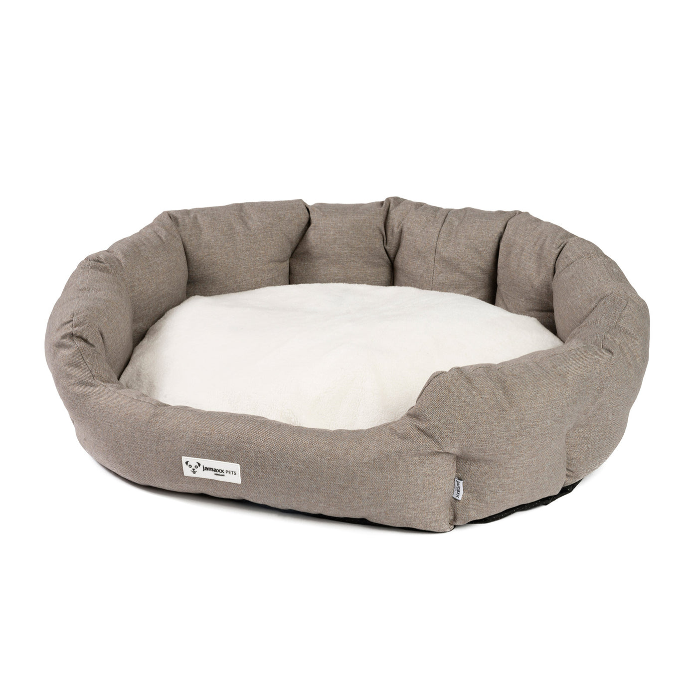 PDB2089, Hunde-Körbchen Bequem Weich, Wendekissen Waschbar Hundekorb Hundebett mit Komfort-Polsterung, S/M/L, grau beige braun...