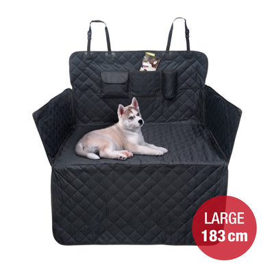 [PDSC2] - Auto Schondecke für Rücksitze u Kofferraum Wasserdicht Waschbar Premium Hunde-Decke für SUV Kombi oder Limousine