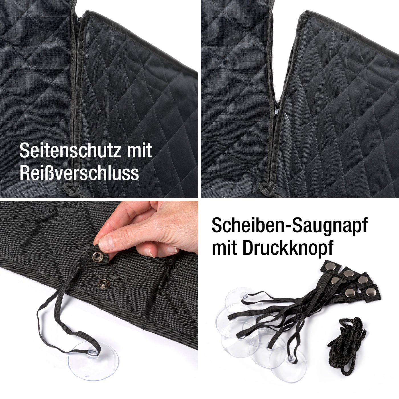 CALIYO Tierbett Autoschondecken für Hunde, Kofferraumschutz mit  Ladekantenschutz, Polyester, Wasserabweisend & pflegeleicht, Schondecke mit  Aufbewahrungstasche